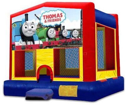 THOMAS THE TRAIN 2 IN 1 JUMPER (basketball hoop included)